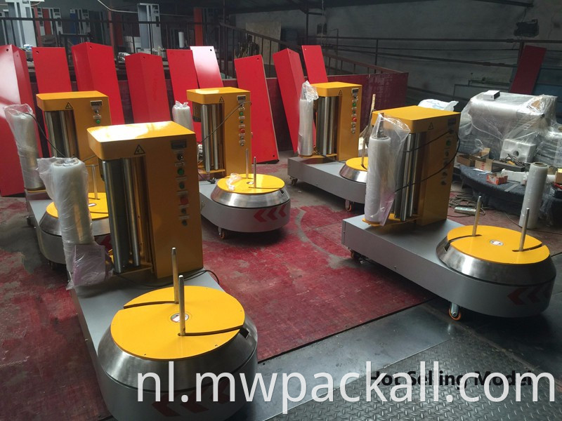 Hoge kwaliteit bagageverpakkingsmachine voor luchthaven Staal Automatische geschenkrek Luchthavenbagage